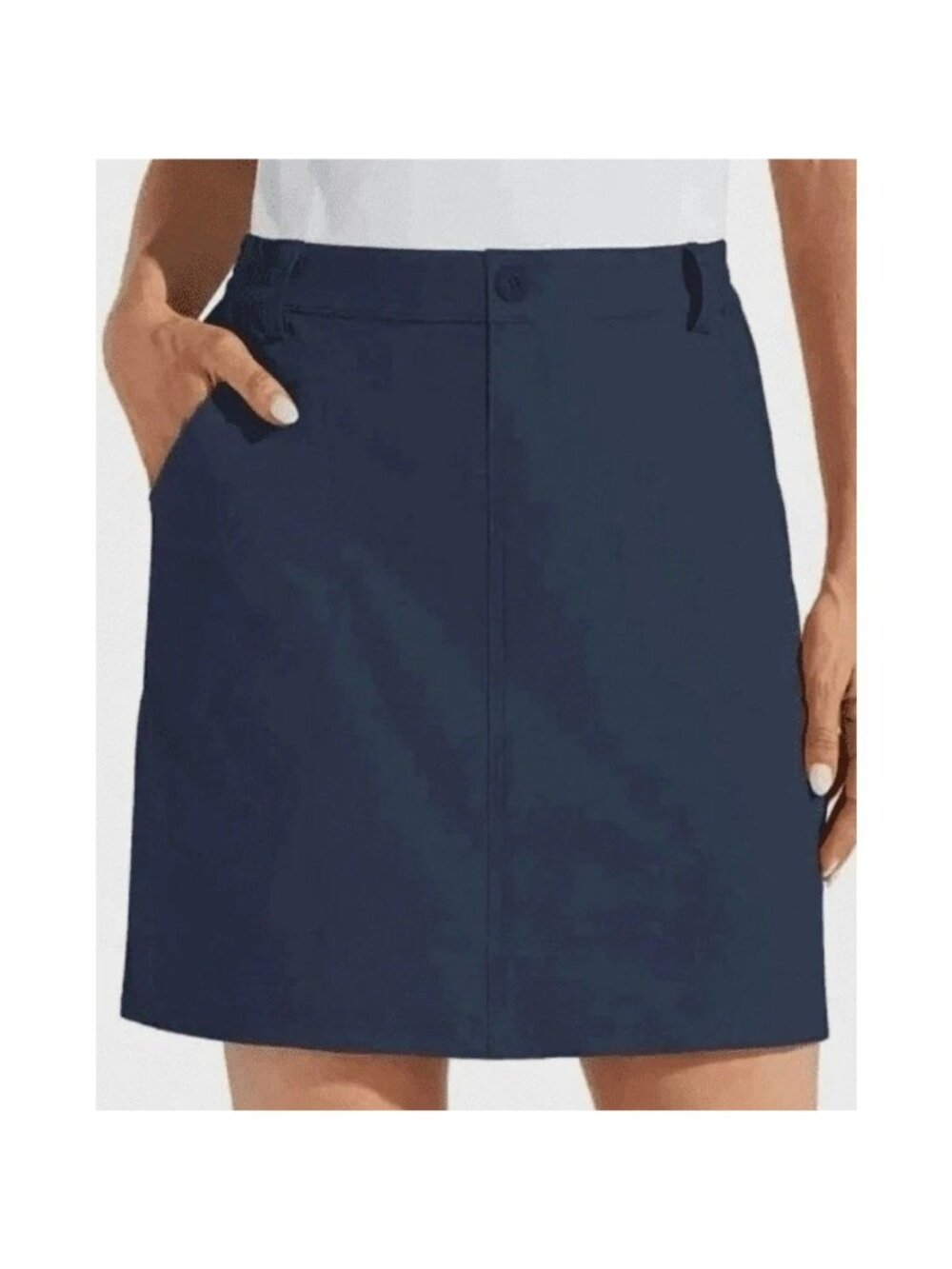 NWT Tilley Women's S Trek Skort Navy With UPF 50+ Protection Stretch B1388